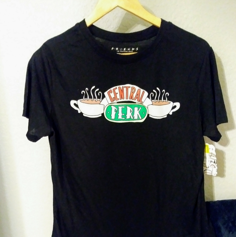 NWT-Friends black Tshirt- L(11-13l
